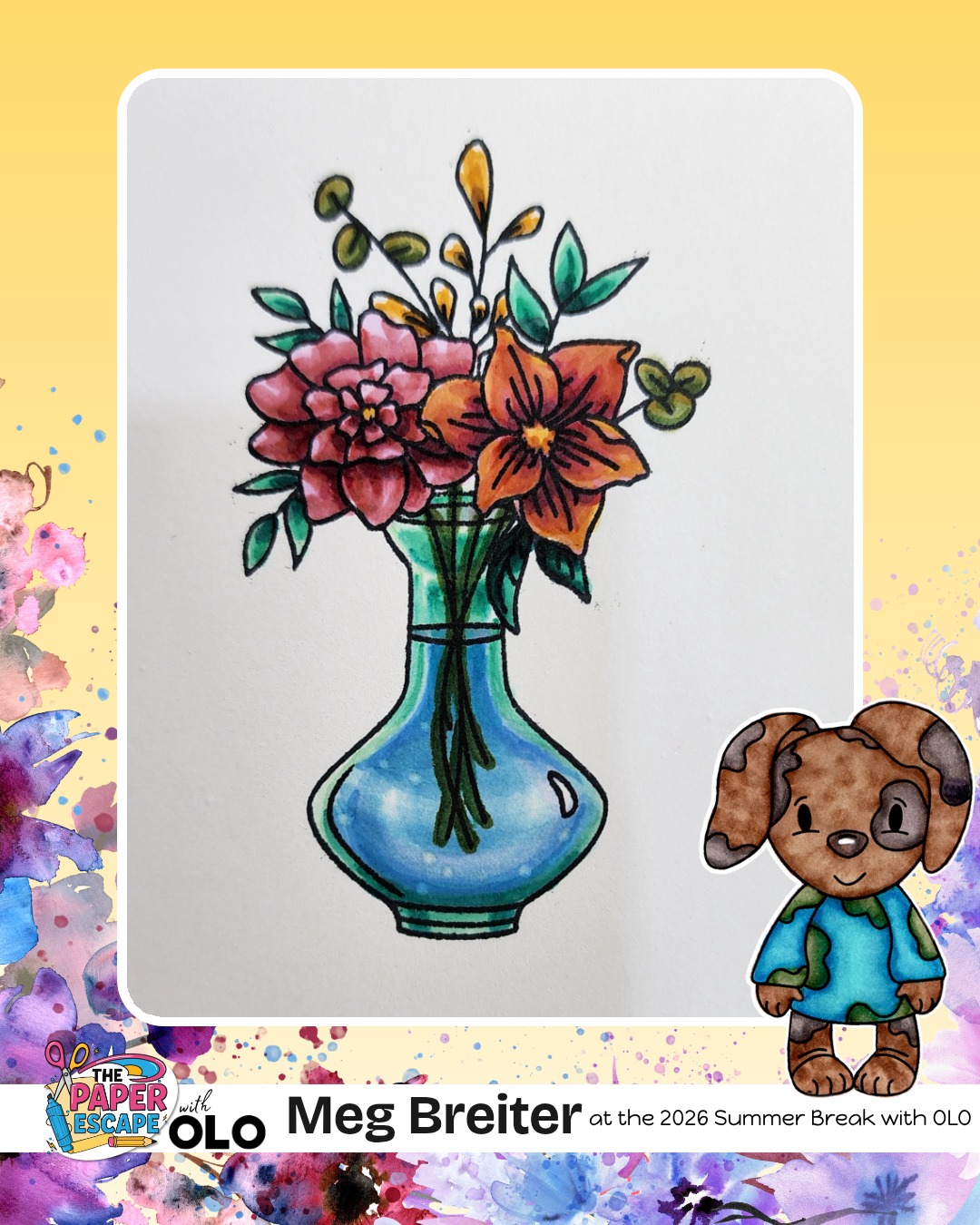 Happy Everything  Vase by Meg Breiter